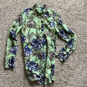 Alice and Olivia floral blouse.
